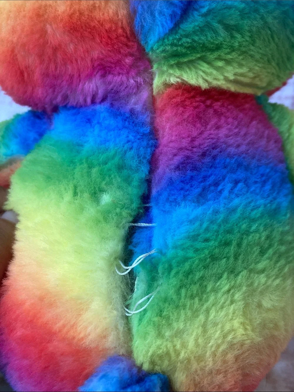Build a Bear 2024 Rainbow Bearlien Bear Alien Tie Dye Tye Dyed Plush